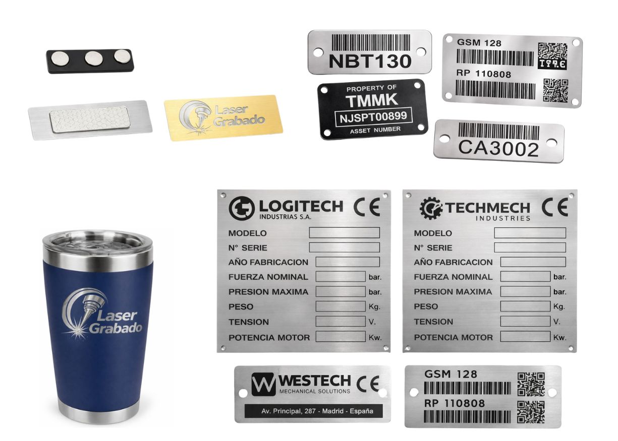 Ejemplos de grabado láser en productos corporativos