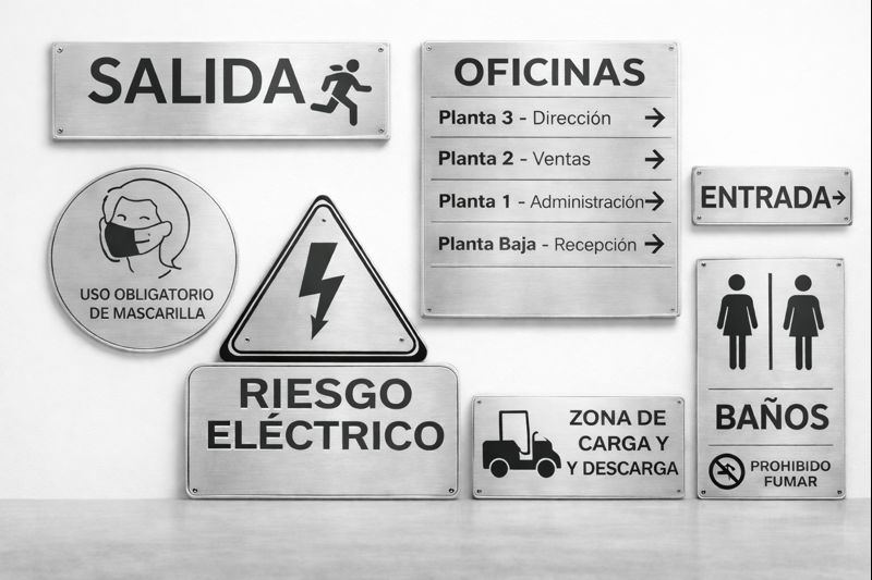 Señalética interior y exterior