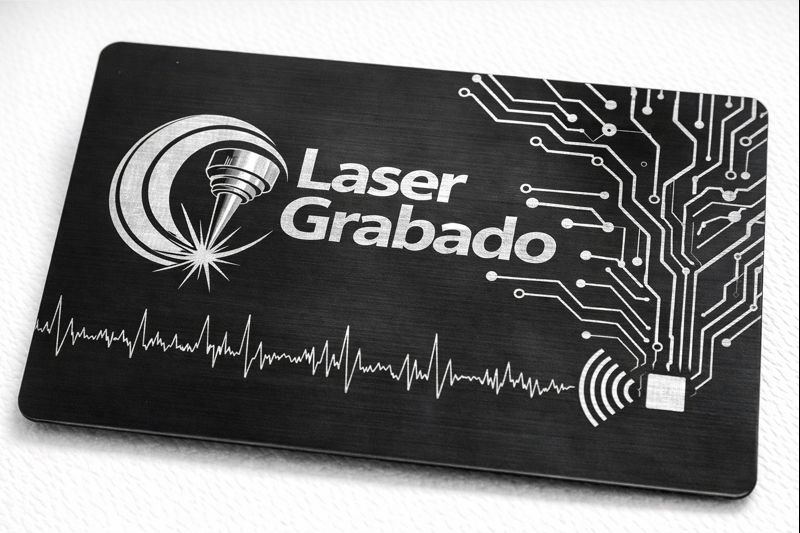 Tarjeta metal negra NFC